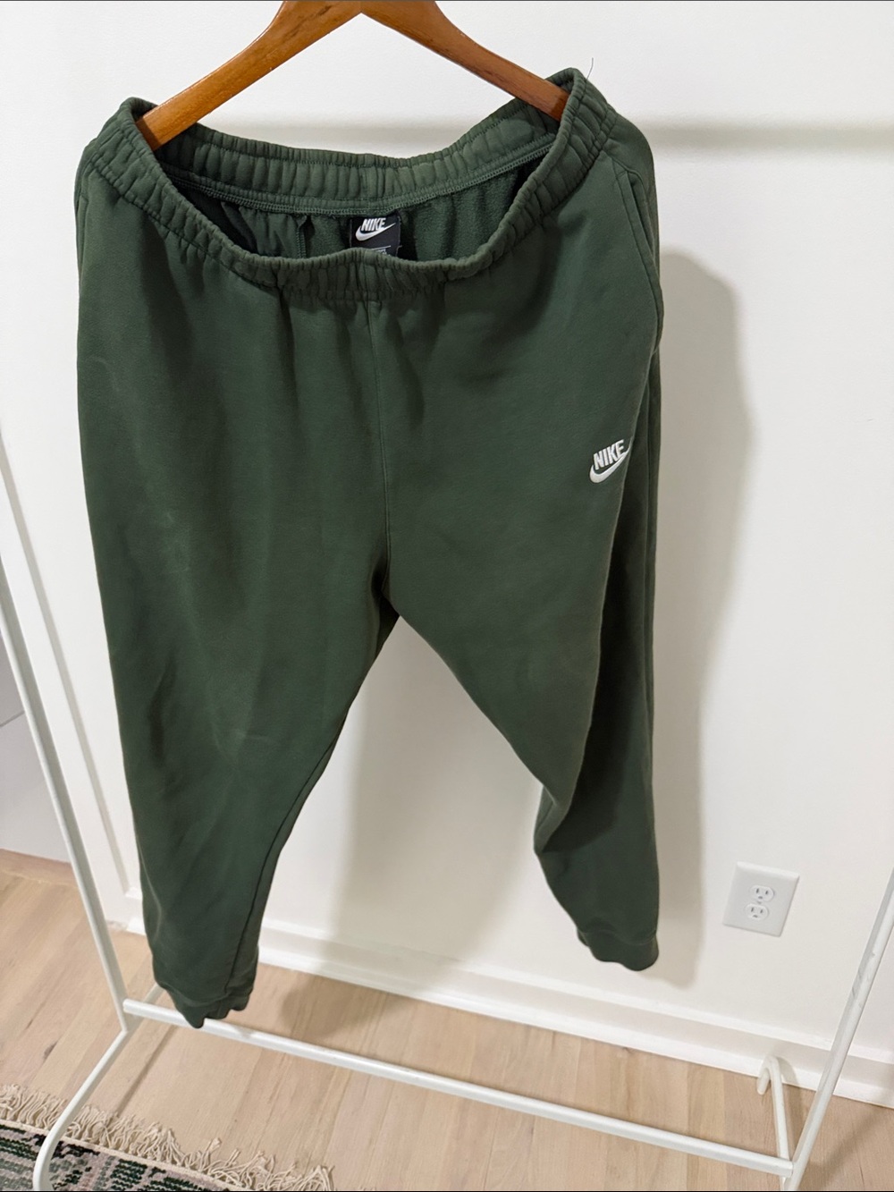 Nike Dark Olive Green Fleece Joggers